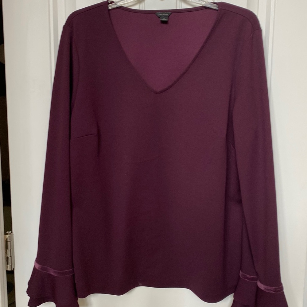 Ann Taylor ruffle sleeve